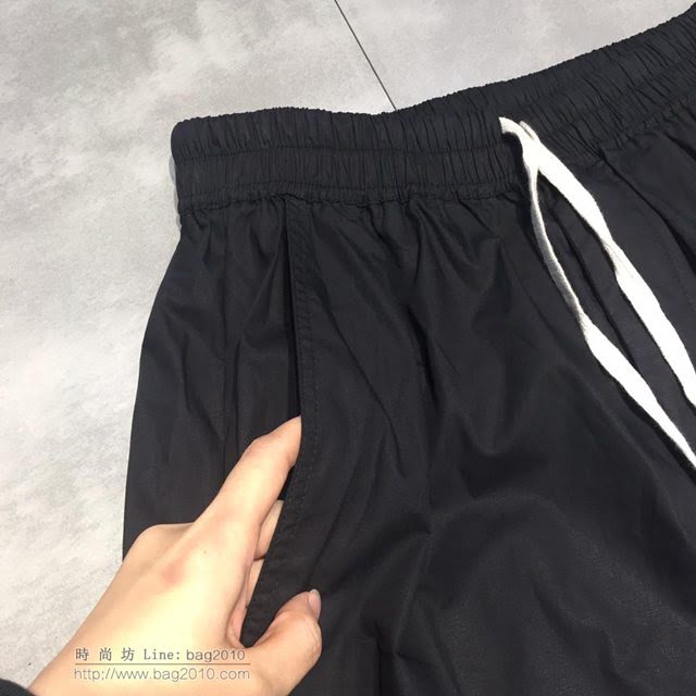 Rick Owens 19春夏新款七分褲 黑色休閒中褲  tzy1619